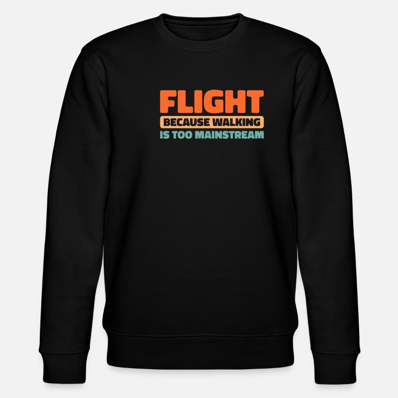 Paramotor Gleitschirmfliegen - Stanley/Stella Unisex Bio-Sweatshirt CHANGER  - Schwarz
