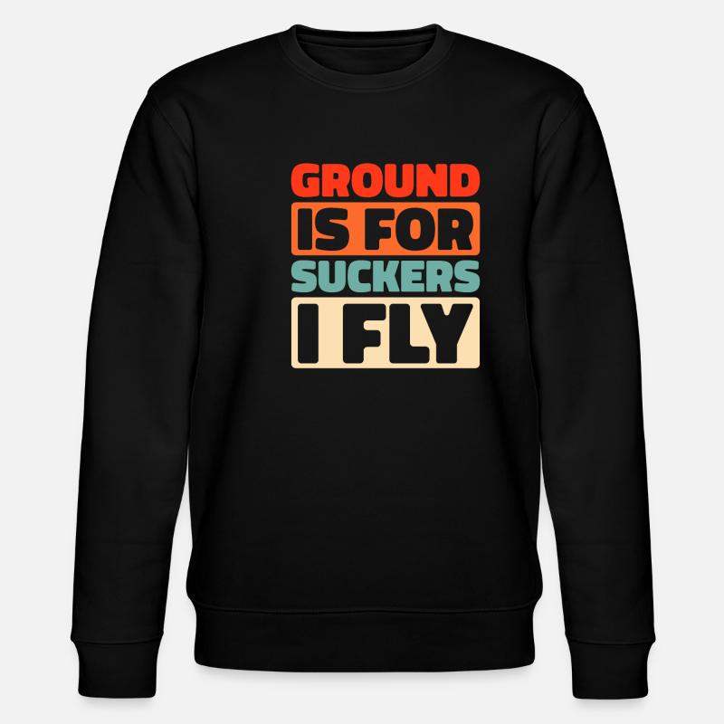 Paramoteur parapente - Sweat bio CHANGER Stanley/Stella Unisexe - noir