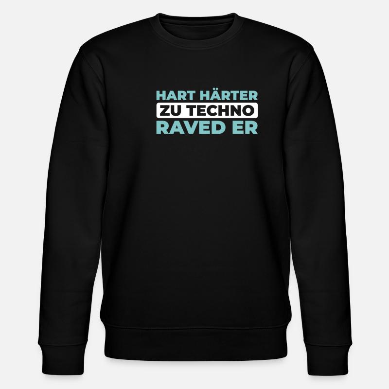 Techno Raver - Stanley/Stella Unisex Bio-Sweatshirt CHANGER  - Schwarz