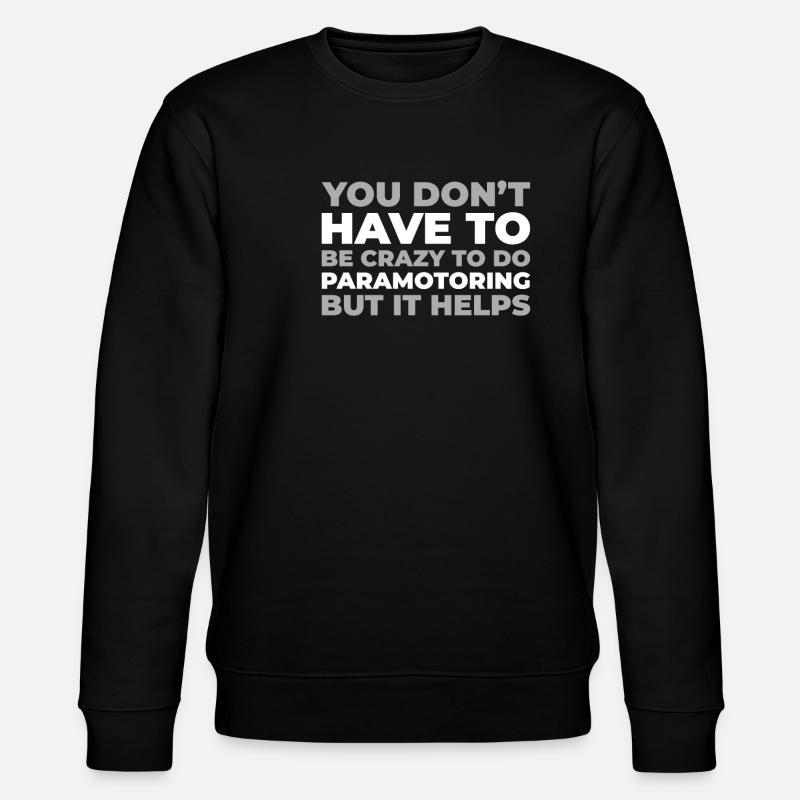 Paramotor Gleitschirmfliegen - Stanley/Stella Unisex Bio-Sweatshirt CHANGER - Schwarz