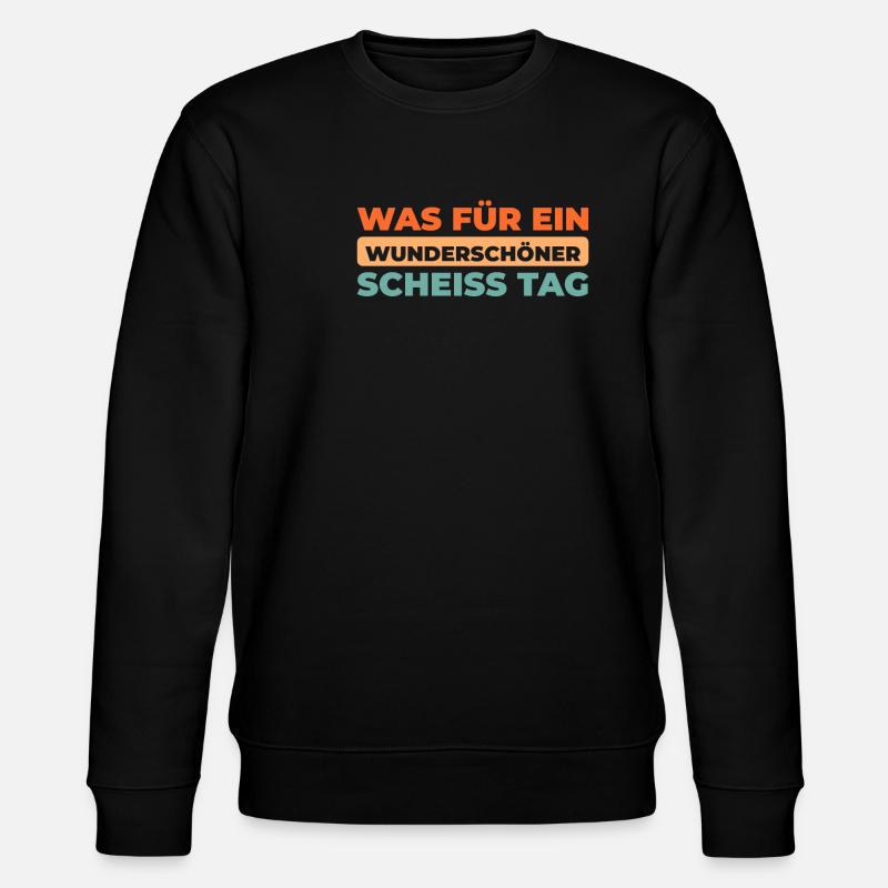 Schwarzer Humor - Stanley/Stella Unisex Bio-Sweatshirt CHANGER  - Schwarz