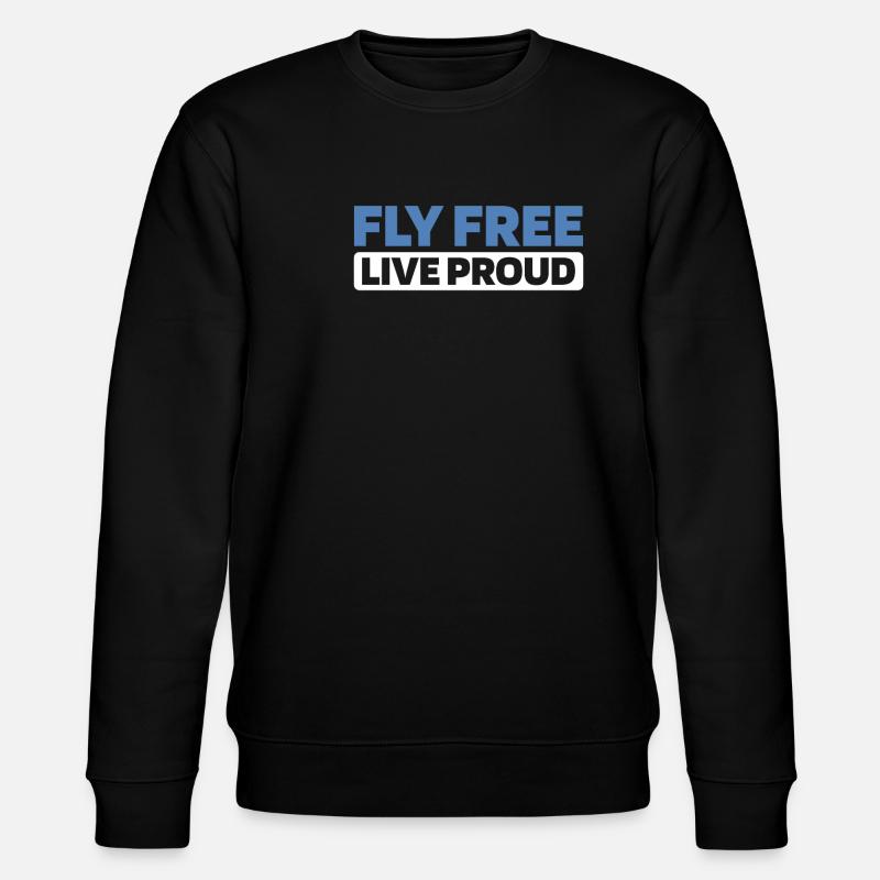 Paramotor Gleitschirmfliegen - Stanley/Stella Unisex Bio-Sweatshirt CHANGER  - Schwarz