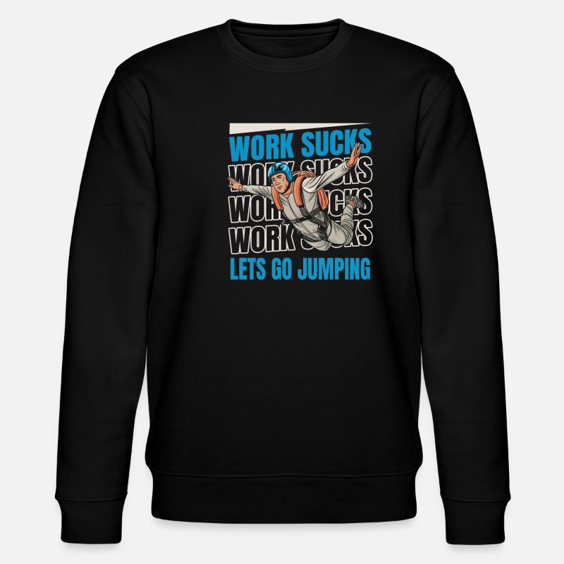 Base Jumping - Stanley/Stella CHANGER Unisex Organic Sweatshirt - black