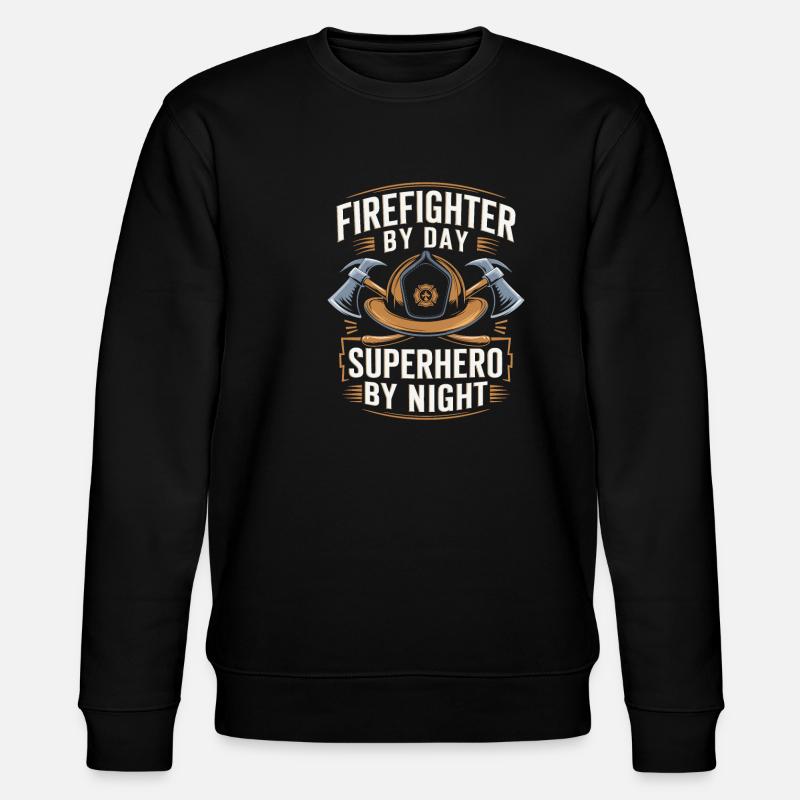 Fireman - Stanley/Stella CHANGER Unisex Organic Sweatshirt - black