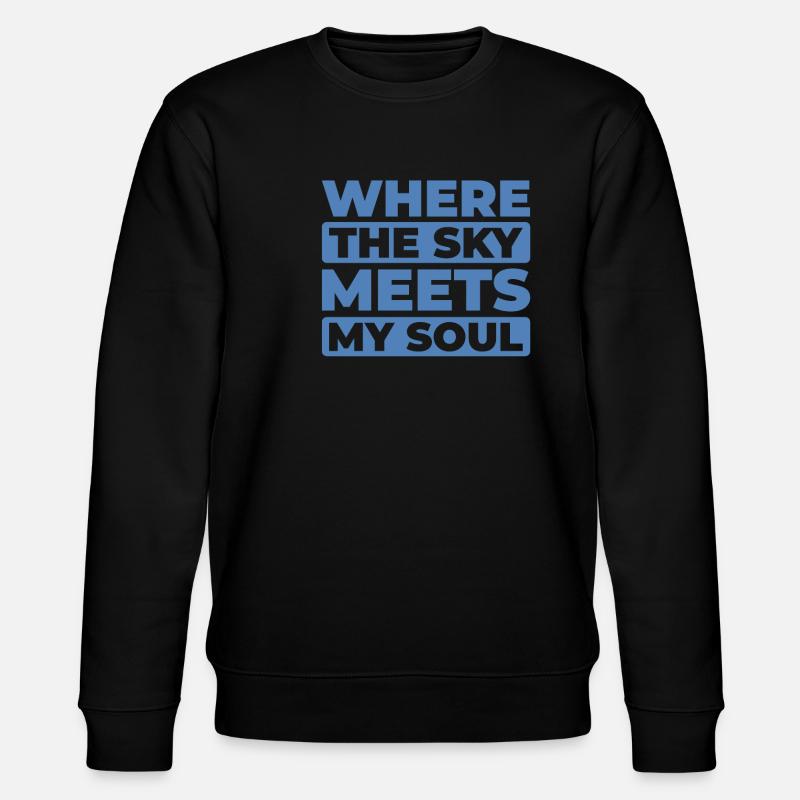 Paramotor paragliding - Stanley/Stella CHANGER Unisex Organic Sweatshirt - black