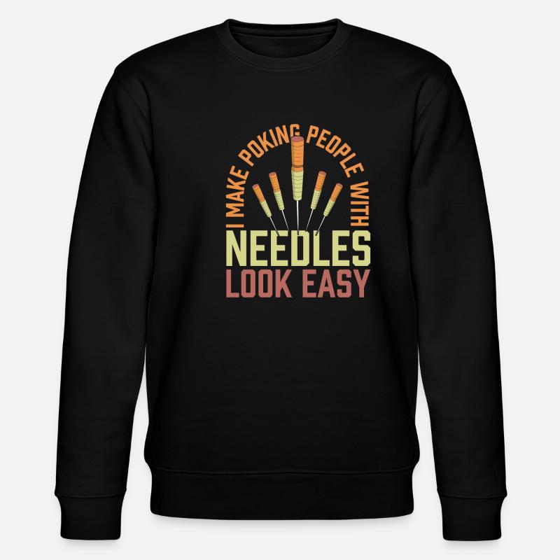 Akupunkteur - Stanley/Stella Unisex Bio-Sweatshirt CHANGER  - Schwarz