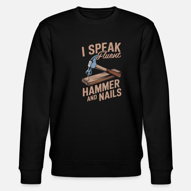 Carpenter, Carpenter, Carpenter - Stanley/Stella CHANGER Unisex Organic Sweatshirt - black