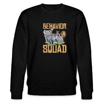 Ethologist Kader - Stanley/Stella CHANGER Unisex Organic Sweatshirt - black - Front - Nik (191cm) & Marisol (170cm)