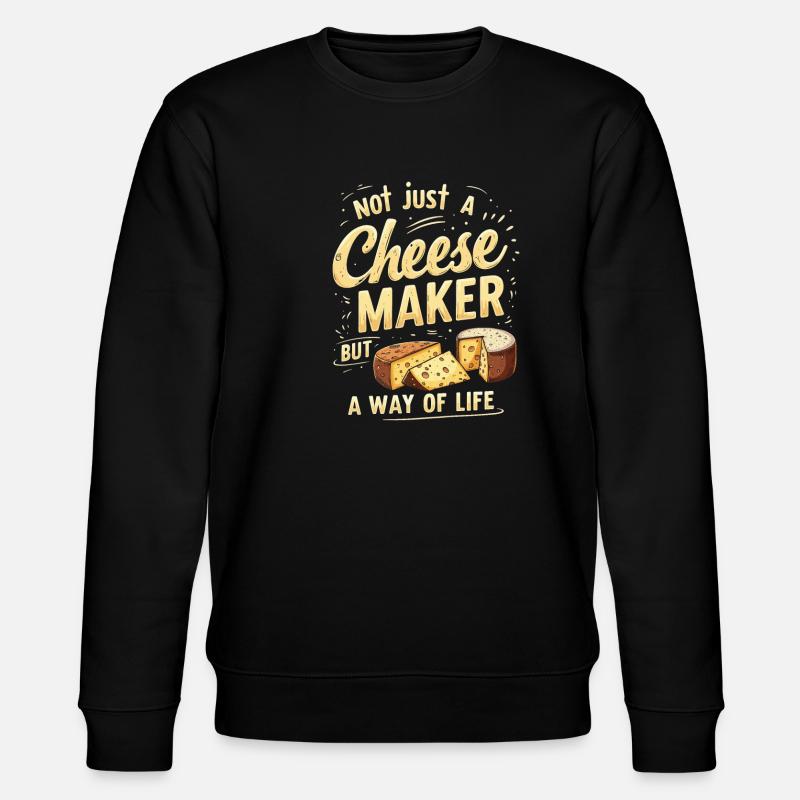 Cheesemaker - Stanley/Stella CHANGER Unisex Organic Sweatshirt - black