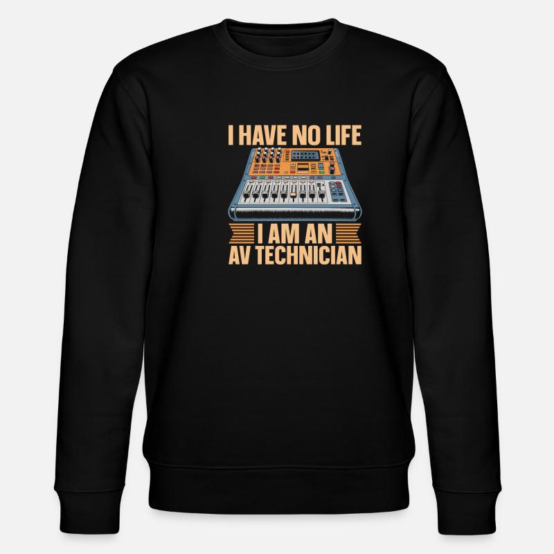 Av Technician - Stanley/Stella CHANGER Unisex Organic Sweatshirt - black