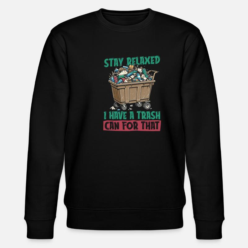 Garbage collector garbage man - Stanley/Stella CHANGER Unisex Organic Sweatshirt - black