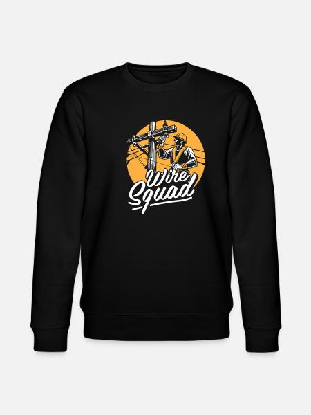 Lineman Squad - Stanley/Stella CHANGER Unisex Organic Sweatshirt - black