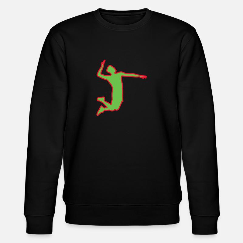 Volleyball - Stanley/Stella Unisex Bio-Sweatshirt CHANGER  - Schwarz