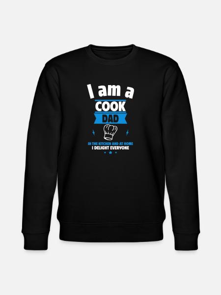 Dad Cook, Father's Day Gift - Stanley/Stella CHANGER Unisex Organic Sweatshirt - black