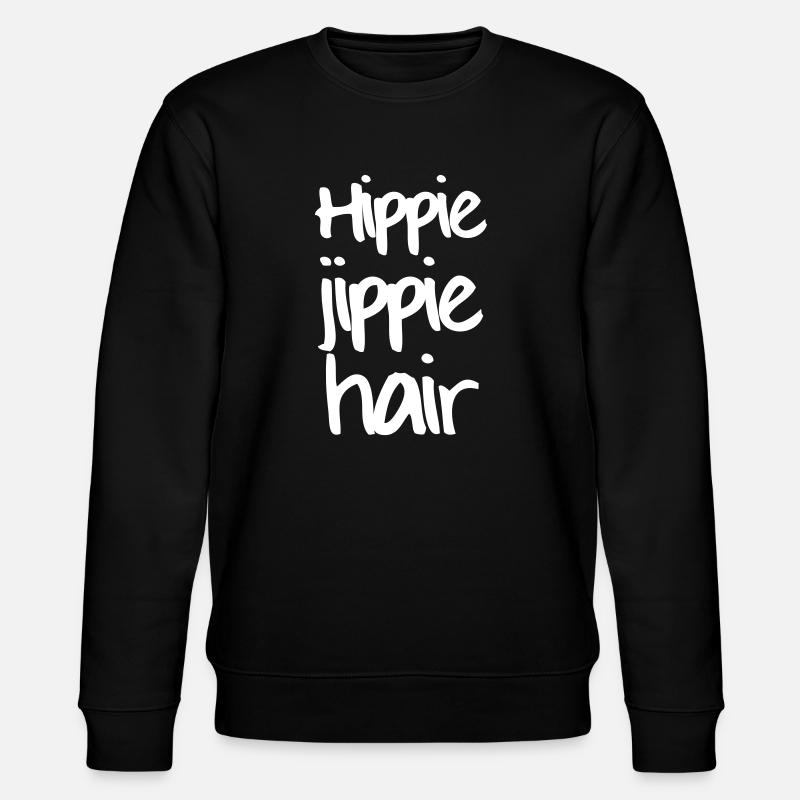 HIPPIE JIPPIE YEAH - Sweat bio CHANGER Stanley/Stella Unisexe - noir