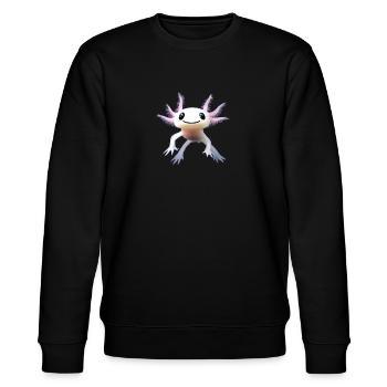 Axolotl - Stanley/Stella Unisex Bio-Sweatshirt CHANGER  - Schwarz - Vorne - Nik (191cm) & Marisol (170cm)