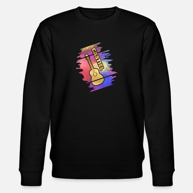Castiel als Guitar - Stanley/Stella Unisex Bio-Sweatshirt CHANGER  - Schwarz