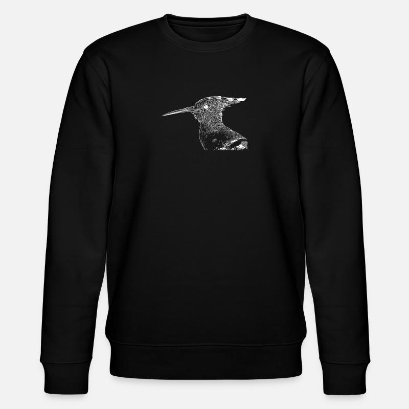 Wiedehopf Vogel - Stanley/Stella Unisex Bio-Sweatshirt CHANGER  - Schwarz
