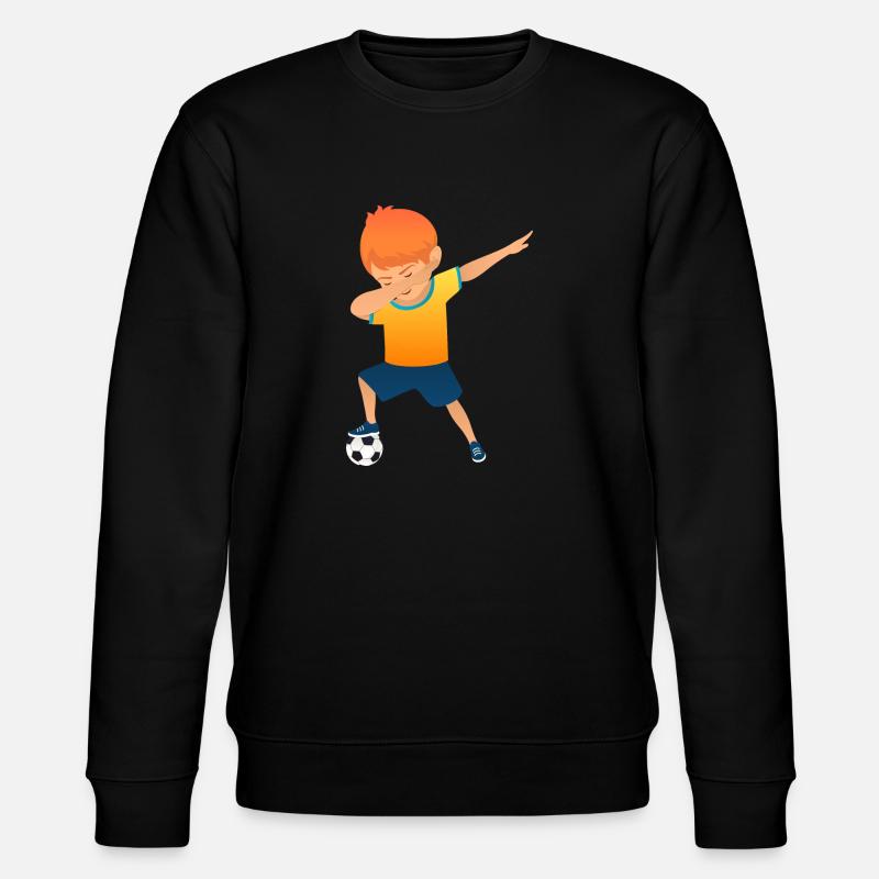 Soccer Boy Dab Dance - Stanley/Stella Unisex Bio-Sweatshirt CHANGER - Schwarz