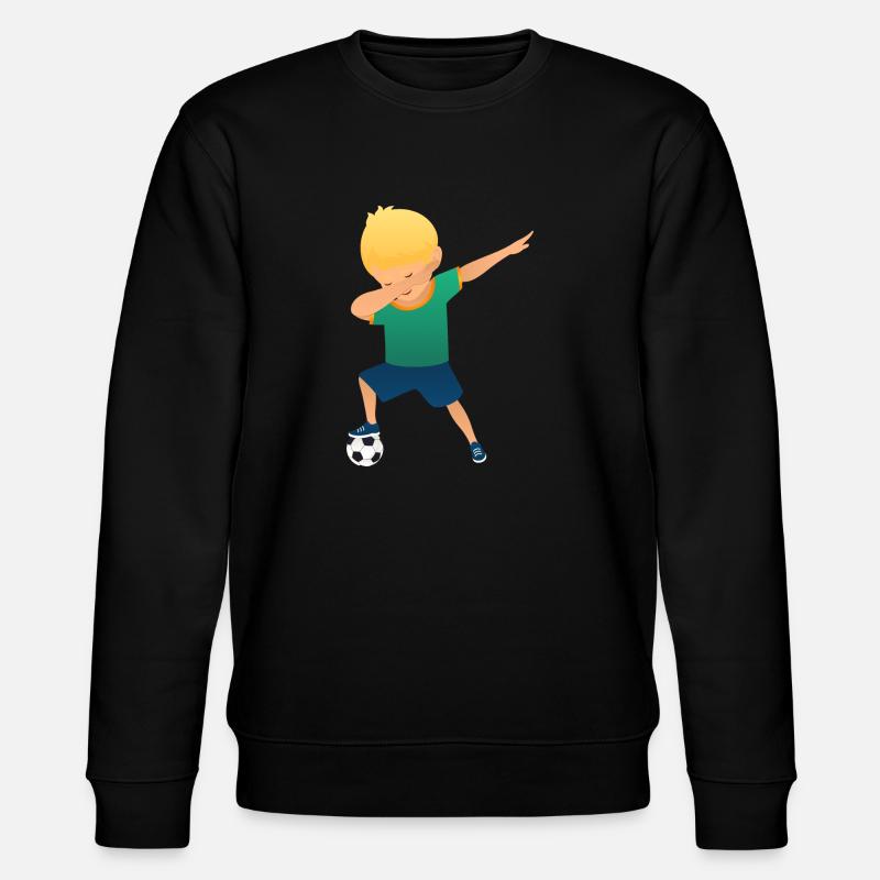 Soccer Boy Dab Dance - Stanley/Stella CHANGER Unisex Organic Sweatshirt - black