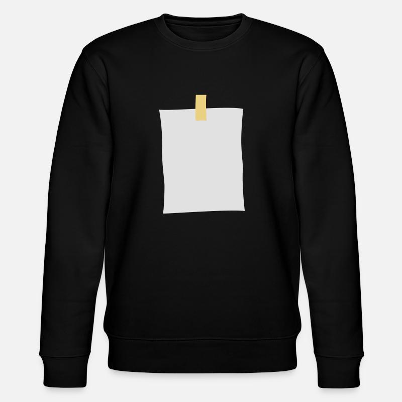 post_it_note - Stanley/Stella Unisex Bio-Sweatshirt CHANGER  - Schwarz