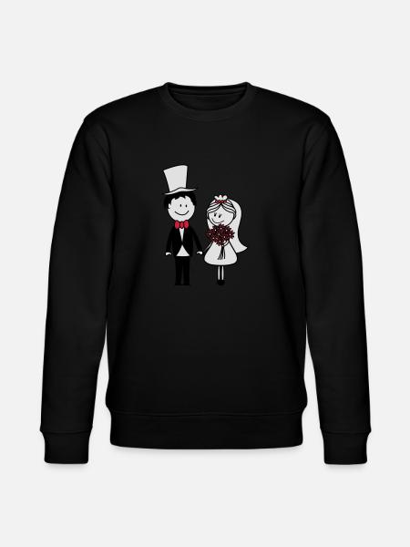 hochzeit - Stanley/Stella CHANGER Unisex Organic Sweatshirt - black