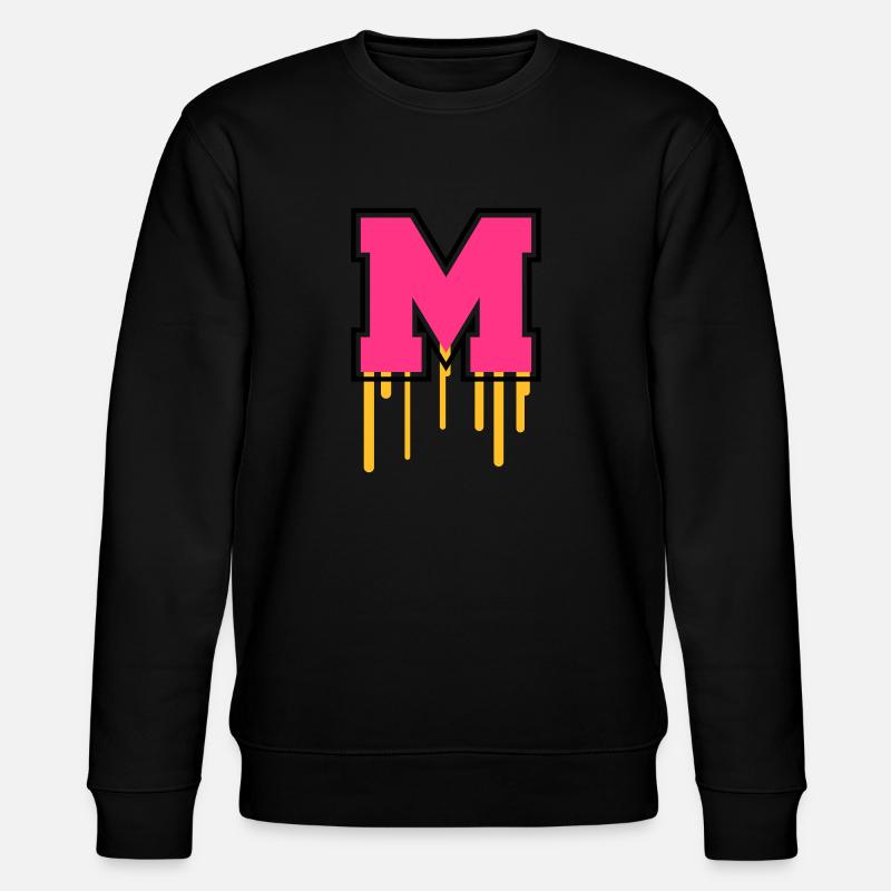 Letter M - Stanley/Stella Unisex Bio-Sweatshirt CHANGER  - Schwarz