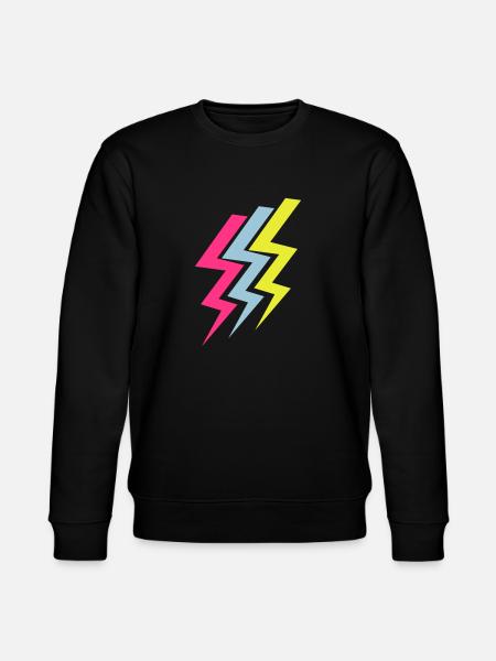 Drei Blitze - Three Thunderbolts - Stanley/Stella Unisex Bio-Sweatshirt CHANGER - Schwarz