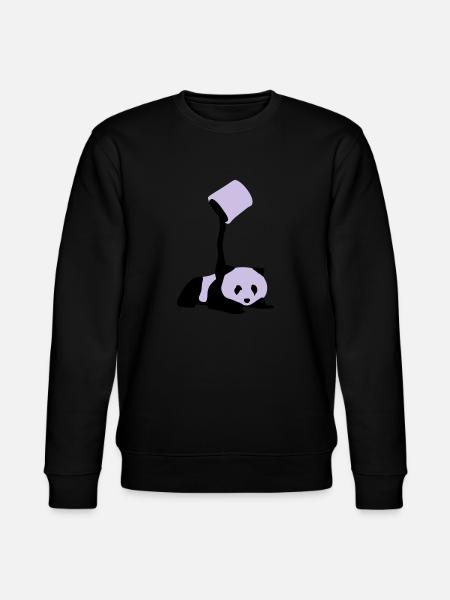 Baby Panda - Stanley/Stella Unisex Bio-Sweatshirt CHANGER - Schwarz