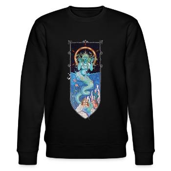 Wasser Mädchen - Stanley/Stella Unisex Bio-Sweatshirt CHANGER  - Schwarz - Vorne - Nik (191cm) & Marisol (170cm)