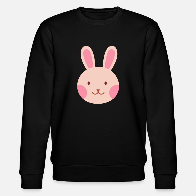 süßer Hase - Stanley/Stella Unisex Bio-Sweatshirt CHANGER  - Schwarz