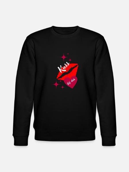 Kuss für dich ihn aller Zeit für immer. - Stanley/Stella Unisex Bio-Sweatshirt CHANGER - Schwarz