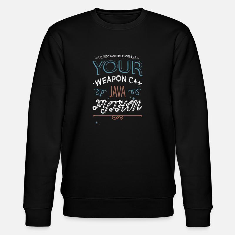 backend developer - Stanley/Stella Unisex Bio-Sweatshirt CHANGER  - Schwarz