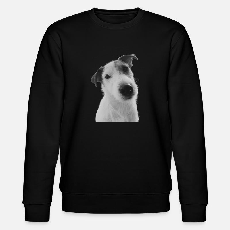 Klopfer der Jack Russel - Stanley/Stella Unisex Bio-Sweatshirt CHANGER  - Schwarz