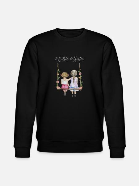 Kleine Schwester Geschenkidee für Schwestern - Stanley/Stella Unisex Bio-Sweatshirt CHANGER  - Schwarz