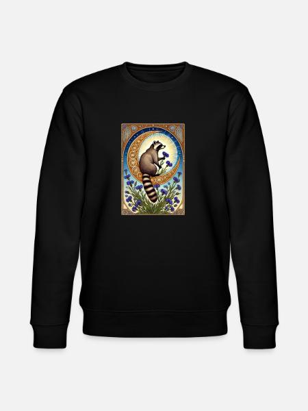 Racoon - Stanley/Stella CHANGER Unisex Organic Sweatshirt - black