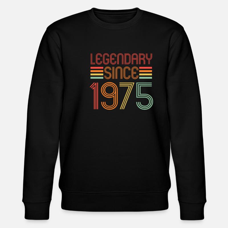 Légendaire depuis 1975, rétro, anniversaire - Sweat bio CHANGER Stanley/Stella Unisexe - noir