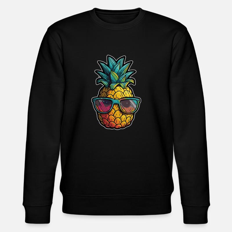 Drôle de fruit d’ananas - Sweat bio CHANGER Stanley/Stella Unisexe - noir