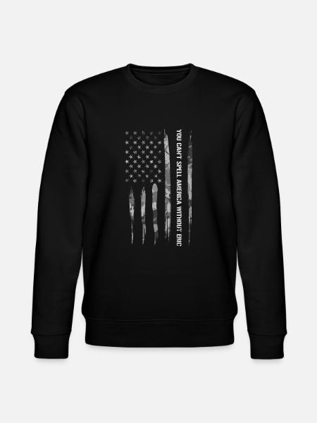 You Can't Spell America Without... - Stanley/Stella CHANGER Unisex Organic Sweatshirt - black