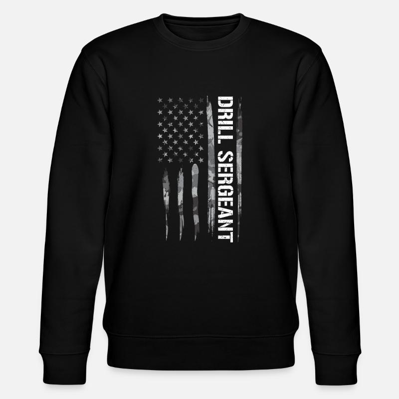 Sergent instructeur - Drapeau américain - Sweat bio CHANGER Stanley/Stella Unisexe - noir