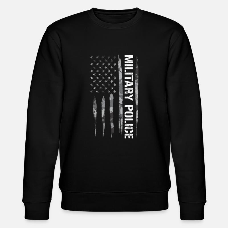 Police militaire - Drapeau américain - Sweat bio CHANGER Stanley/Stella Unisexe - noir