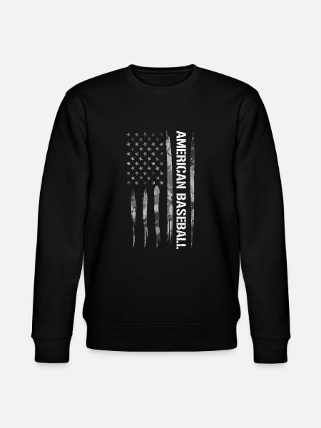American Baseball - American Flag - Stanley/Stella CHANGER Unisex Organic Sweatshirt - black