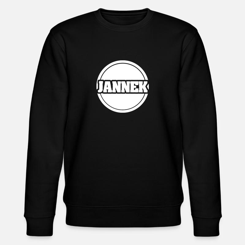 Prénom Jannek - Sweat bio CHANGER Stanley/Stella Unisexe - noir