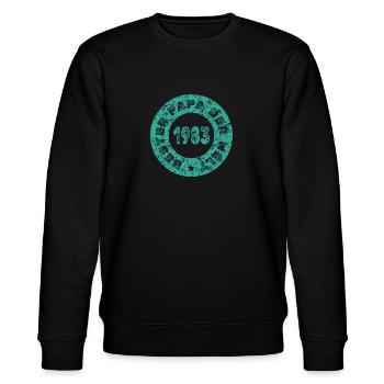 1983 - Stanley/Stella CHANGER Unisex Organic Sweatshirt - black - Front - Nik (191cm) & Marisol (170cm)