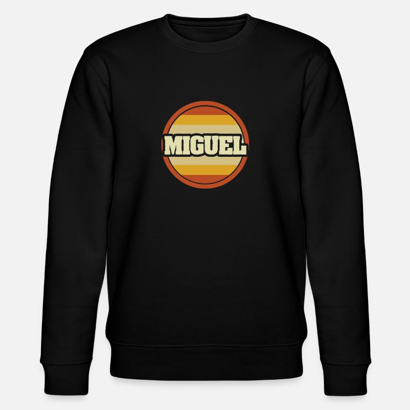 First name Miguel - Stanley/Stella CHANGER Unisex Organic Sweatshirt - black