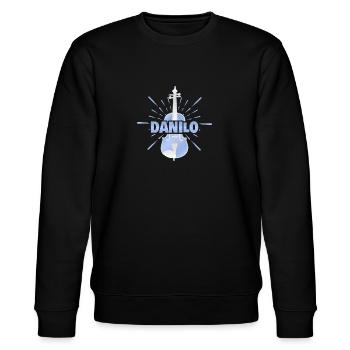 Danilo comme prénom - Sweat bio CHANGER Stanley/Stella Unisexe - noir - Devant - Nik (191cm) & Marisol (170cm)