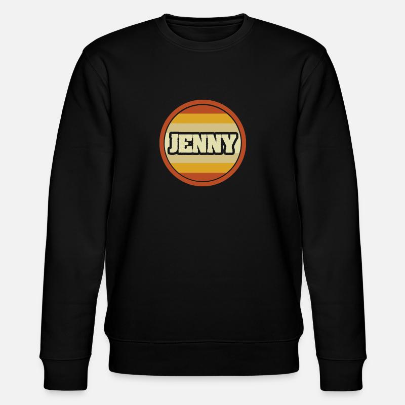 First name Jenny - Stanley/Stella CHANGER Unisex Organic Sweatshirt - black