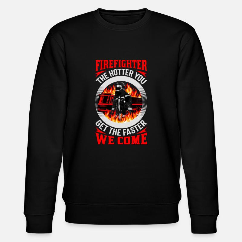 Firefighter Feuerwehr - Stanley/Stella Unisex Bio-Sweatshirt CHANGER  - Schwarz