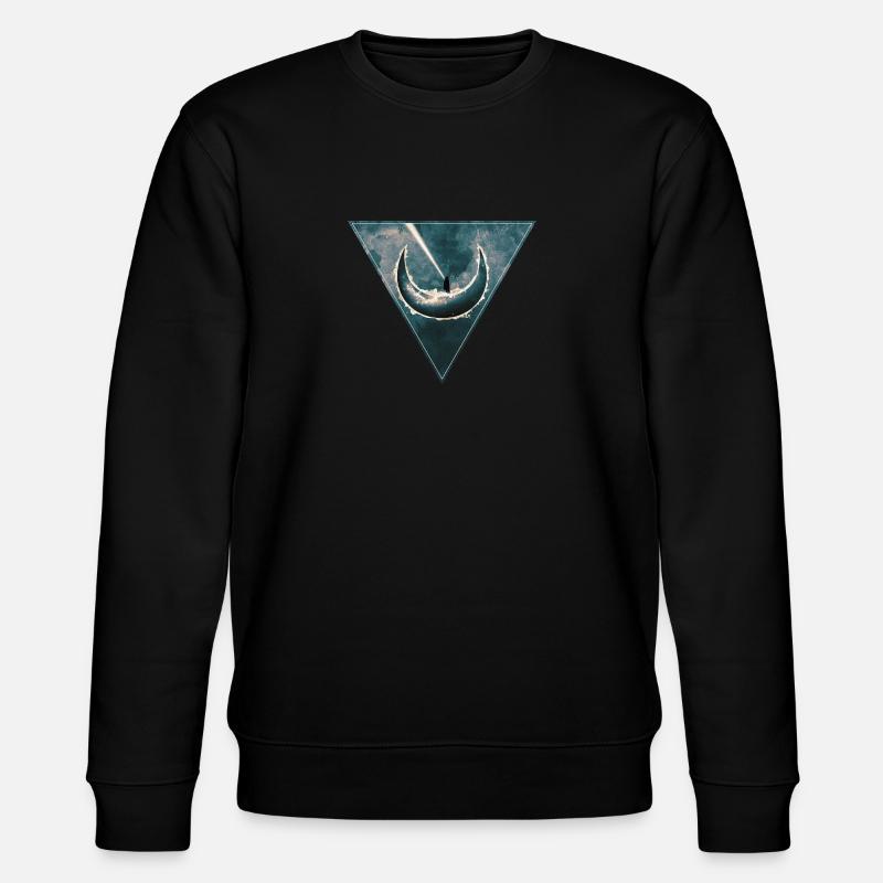 Space Moon - Stanley/Stella Unisex Bio-Sweatshirt CHANGER  - Schwarz