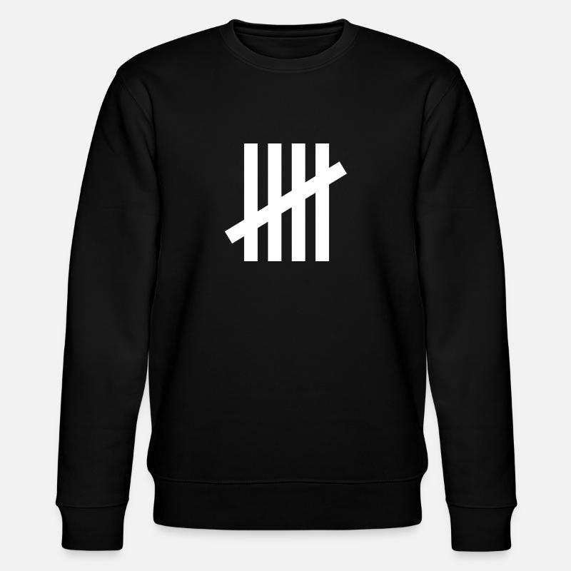 counting days white - Stanley/Stella CHANGER Unisex Organic Sweatshirt - black